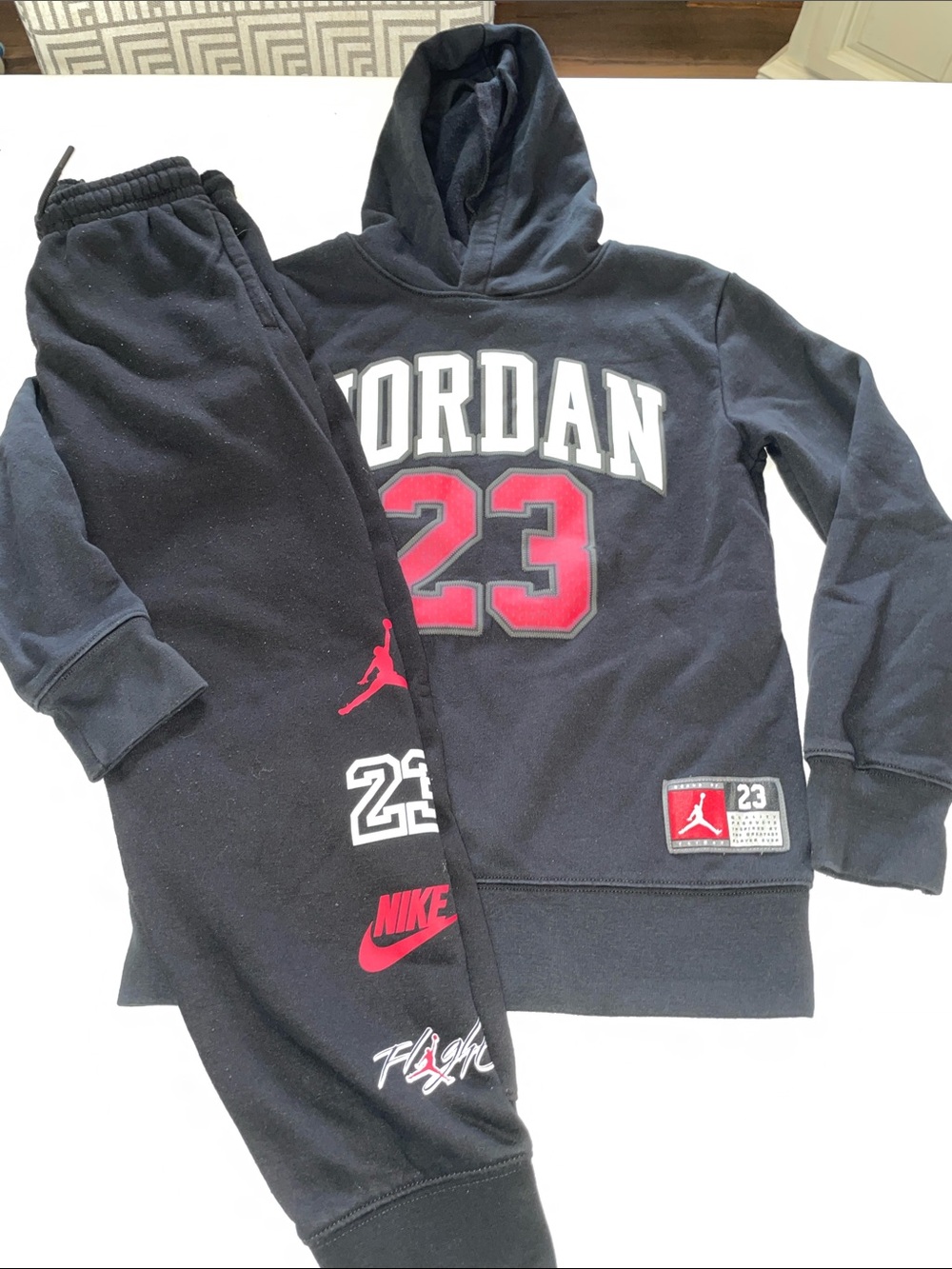 Jordan 23 Nike hoodie and joggers set size 10-12
